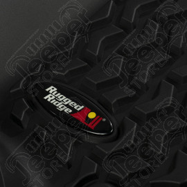 Floor Liner, Rear; Black, 2018-2020 Jeep Wrangler JL 2 Dr