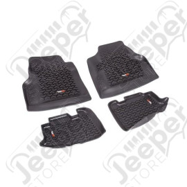 All Terrain Floor Liner Kit, Black; 97-06 Jeep Wrangler TJ/LJ