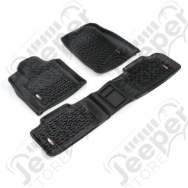 All Terrain Floor Liner Kit, Black; 11-15 Jeep WK/Dodge Durango