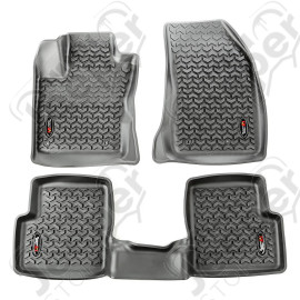 All Terrain Floor Liner Kit, Black; 15-18 Jeep Renegade BU