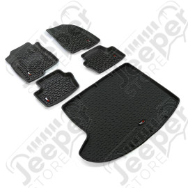 All Terrain Floor Liner Set, Black; 07-17 Jeep Compass/Patriot MK
