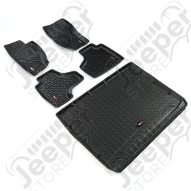 All Terrain Floor Liner Set, Black; 08-13 Jeep Liberty KK
