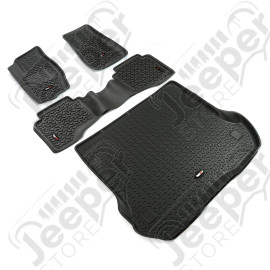 All Terrain Floor Liner Set, Black; 05-10 Jeep Grand Cherokee WK