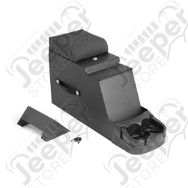 Center Console, Stereo Security, Black; 76-95 Jeep CJ/Wrangler YJ
