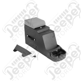 Center Console, Stereo Security, Gray; 76-95 Jeep CJ/Wrangler YJ