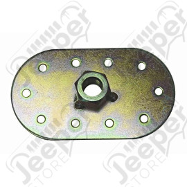 Seat Belt Mounting Tab, Oval, 1/2 Inch x 20 Thread, Universal