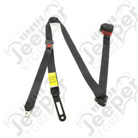 Seat Belt, 3 Point, Tri-Lock, Black; 92-95 Jeep Wrangler YJ