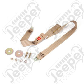Seat Belt, 2 Point, Tan; 87-95 Jeep Wrangler YJ
