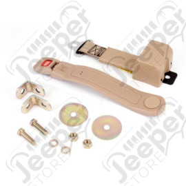 Seat Belt, 2 Point, Retractable, Tan; 87-95 Jeep Wrangler YJ