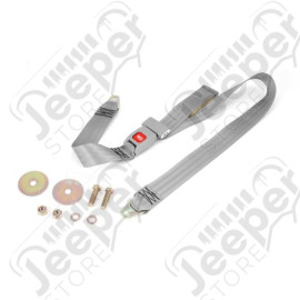 Seat Belt, 2 Point, Gray; 87-95 Jeep Wrangler YJ