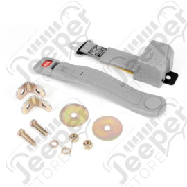 Seat Belt, 2 Point, Retractable, Gray; 87-95 Jeep Wrangler YJ