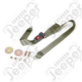 Seat Belt, 2 Point, Olive; 87-95 Jeep Wrangler YJ
