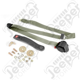 Seat Belt, 3-Point, Retractable, Olive, Universal 
