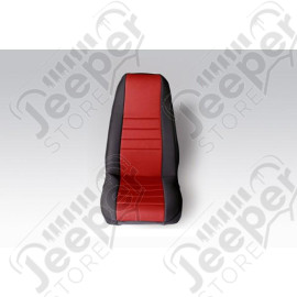 Seat Cover Kit, Front, Neoprene, Red; 97-02 Jeep Wrangler TJ