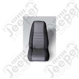 Seat Cover Kit, Front, Neoprene, Gray; 76-90 Jeep CJ/Wrangler YJ