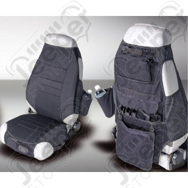 Seat Protector Kit, Fabric, Black; 76-06 Jeep CJ/Wrangler YJ/TJ