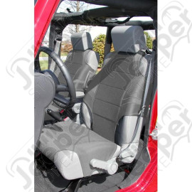 Neoprene Seat Vests, Gray; 07-20 JK/JL/JT