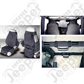 Interior Trim Accent Kit, Black; 87-06 Jeep Wrangler YJ/TJ