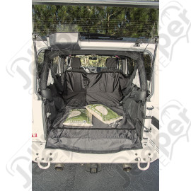 C3 Cargo Cover, No Subwoofer; 07-18 Jeep Wrangler JKU, 4 Door
