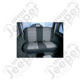 Seat Cover Kit, Rear, Neoprene Gray; 97-02 Jeep Wrangler TJ