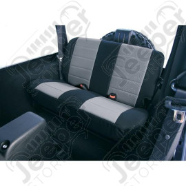 Seat Cover Kit, Rear, Neoprene Gray; 80-95 Jeep CJ/Wrangler YJ