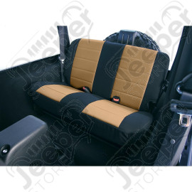 Seat Cover Kit, Rear, Neoprene Tan; 03-06 Jeep Wrangler TJ