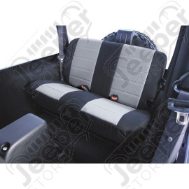 Seat Cover Kit, Rear, Fabric, Gray; 80-95 Jeep CJ/Wrangler YJ