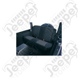 Seat Cover Kit, Rear, Fabric, Black; 97-02 Jeep Wrangler TJ