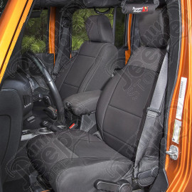 Seat Cover Kit, Black; 11-18 Jeep Wrangler Unlimited JKU, 4 Door