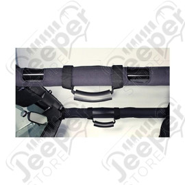 Deluxe Grab Handles, Black; 55-20 CJ/Wrangler/JT