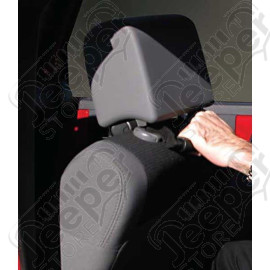 Front Headrest Grab Handles, Black; 07-20 JK/JL/JT