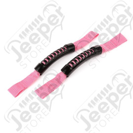 Grab Handle, Seat Mounted, Pink; 07-18 Jeep Wrangler JK