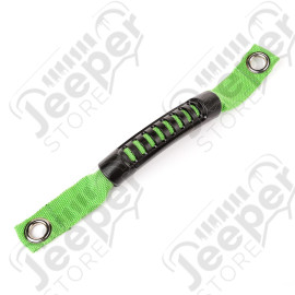 Grab Handle, A-Pillar Mounted, Green; 07-18 Jeep Wrangler JK