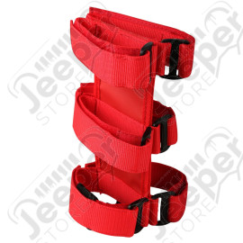Fire Extinguisher Holder, Sport Bar Mounted, Red; 55-19 CJ/Wrangler