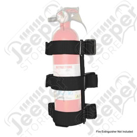Sport Bar Fire Ext Holder Blk; 55-20 CJ/Wrangler/JT