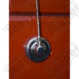 Antenna Base Cover, Chrome; 07-18 Jeep Wrangler JK/JKU