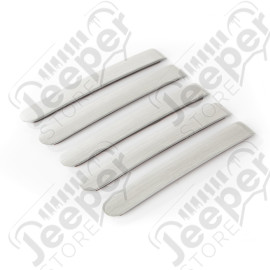 Elite Door Handle Inserts, Aluminum; 07-18 Jeep Wrangler JKU, 4 Door