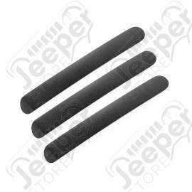 Elite Door Handle Inserts, Black; 07-18 Jeep Wrangler JK/JKU, 2 Door