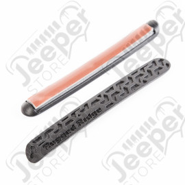 Elite Door Handle Inserts, Black Tread; 07-18 JK, 2 Door