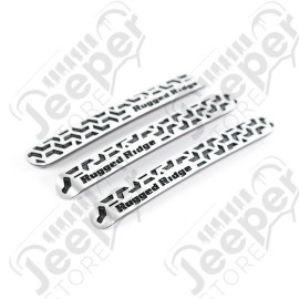 Elite Door Handle Inserts, Contrast Tread; 07-18 Wrangler JK, 2 Door