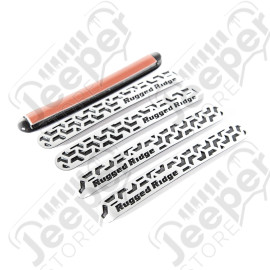 Elite Door Handle Inserts, Contrast Tread; 07-18 Wrangler Unlimited