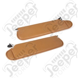 Sun Visor Kit, Camel; 97-02 Jeep Wrangler TJ