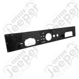 Dash Panel, Pre-Cut Holes, Black; 76-86 Jeep CJ