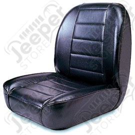 Seat, Low-Back, Front, No-Recline, Black; 55-02 Jeep CJ & Wrangler Models