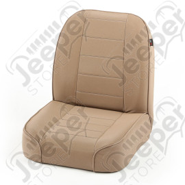 Seat, Low-Back, Front, No-Recline, Tan; 55-86 Jeep CJ
