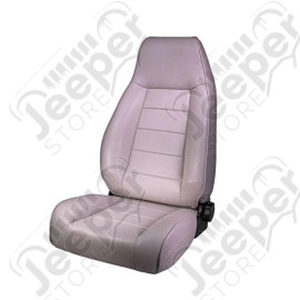 Seat, High-Back, Front, Reclinable, Gray; 76-02 Jeep CJ/Wrangler YJ/TJ