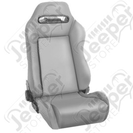 Sport Seat, Front, Reclinable, Gray; 76-02 Jeep CJ/Wrangler YJ/TJ