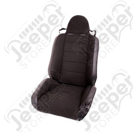 RRC Off Road Racing Seat, Reclinable, Black; 76-02 CJ/Wrangler YJ/TJ