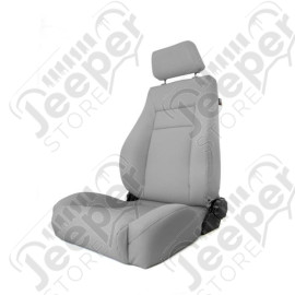 Ultra Seat, Front, Reclinable, Gray; 84-01 Jeep Cherokee XJ