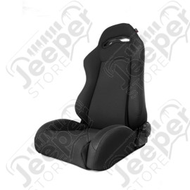 Sport Seat, Front, Reclinable, Black Denim; 84-01 Jeep Cherokee XJ